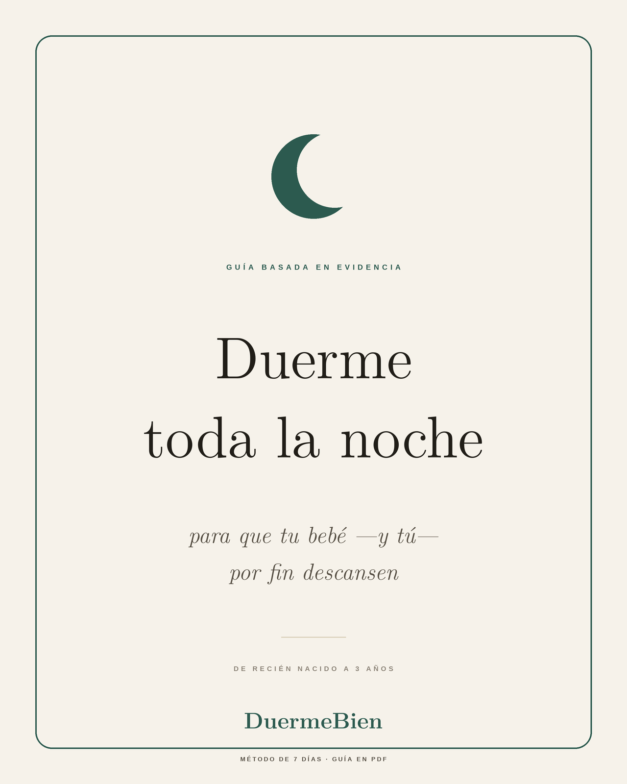 Duerme toda la noche — Guía de sueño infantil (PDF)
